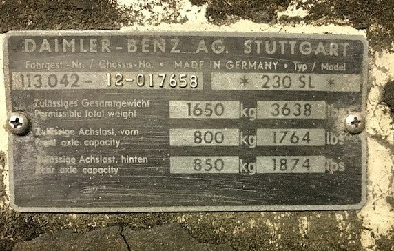 Mercedes 1966 230SL Auto [Fully Restored]