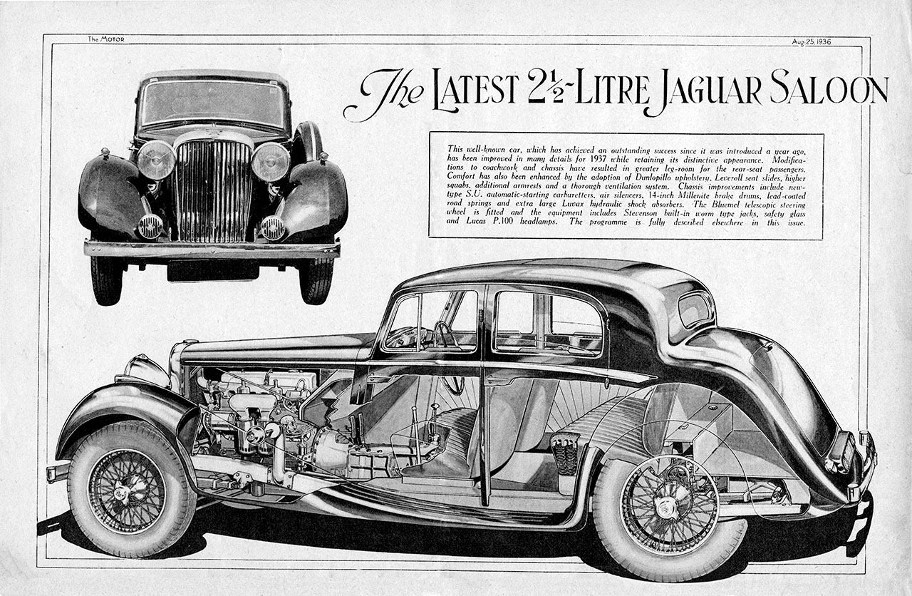 Jaguar SS Saloon 2.5 1936 [Wooden Chassis]